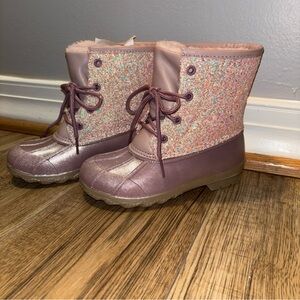 Sparkly Pink Kids Boots